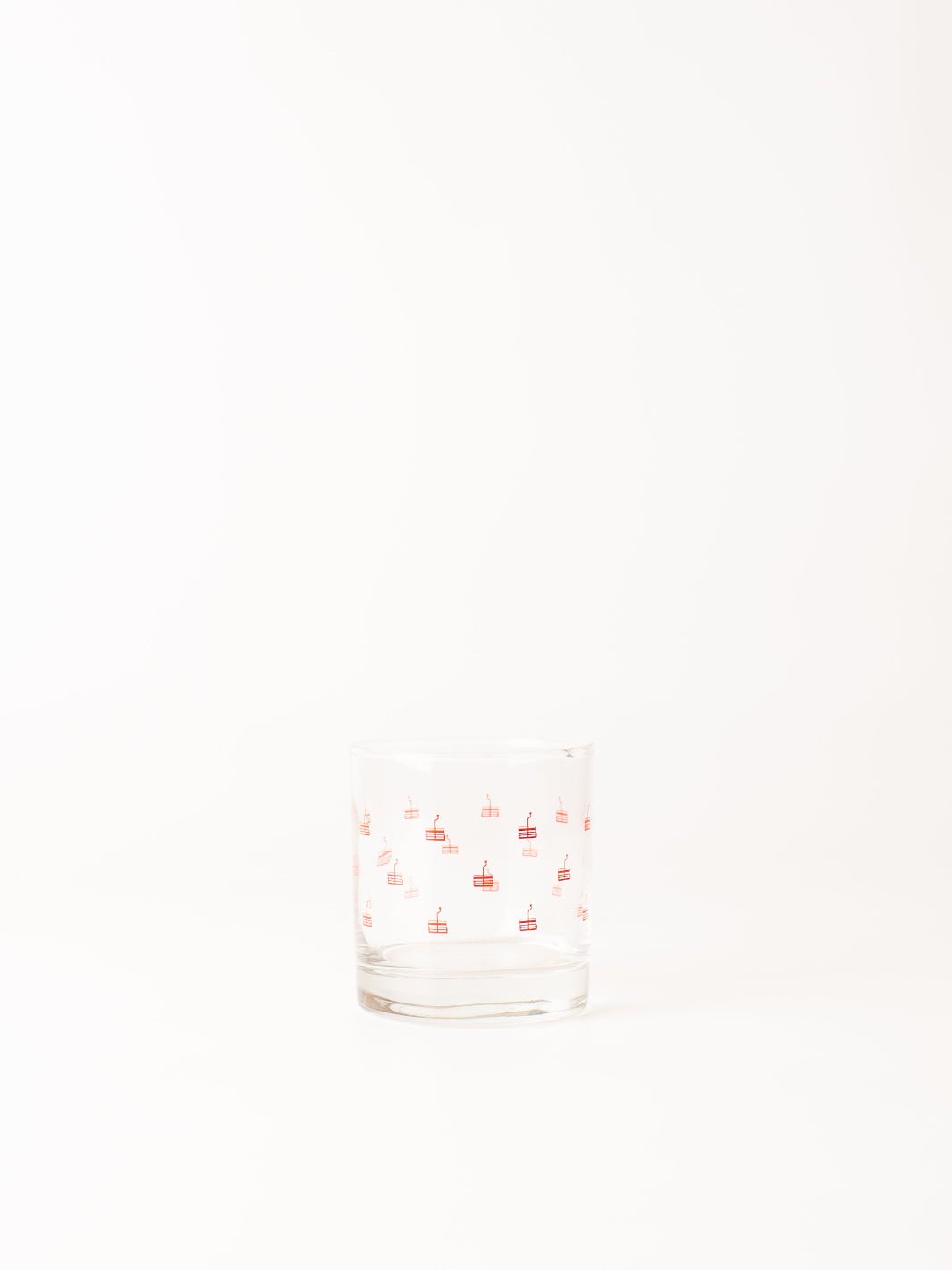 Red Chairlift Rocks Glass - Heyday