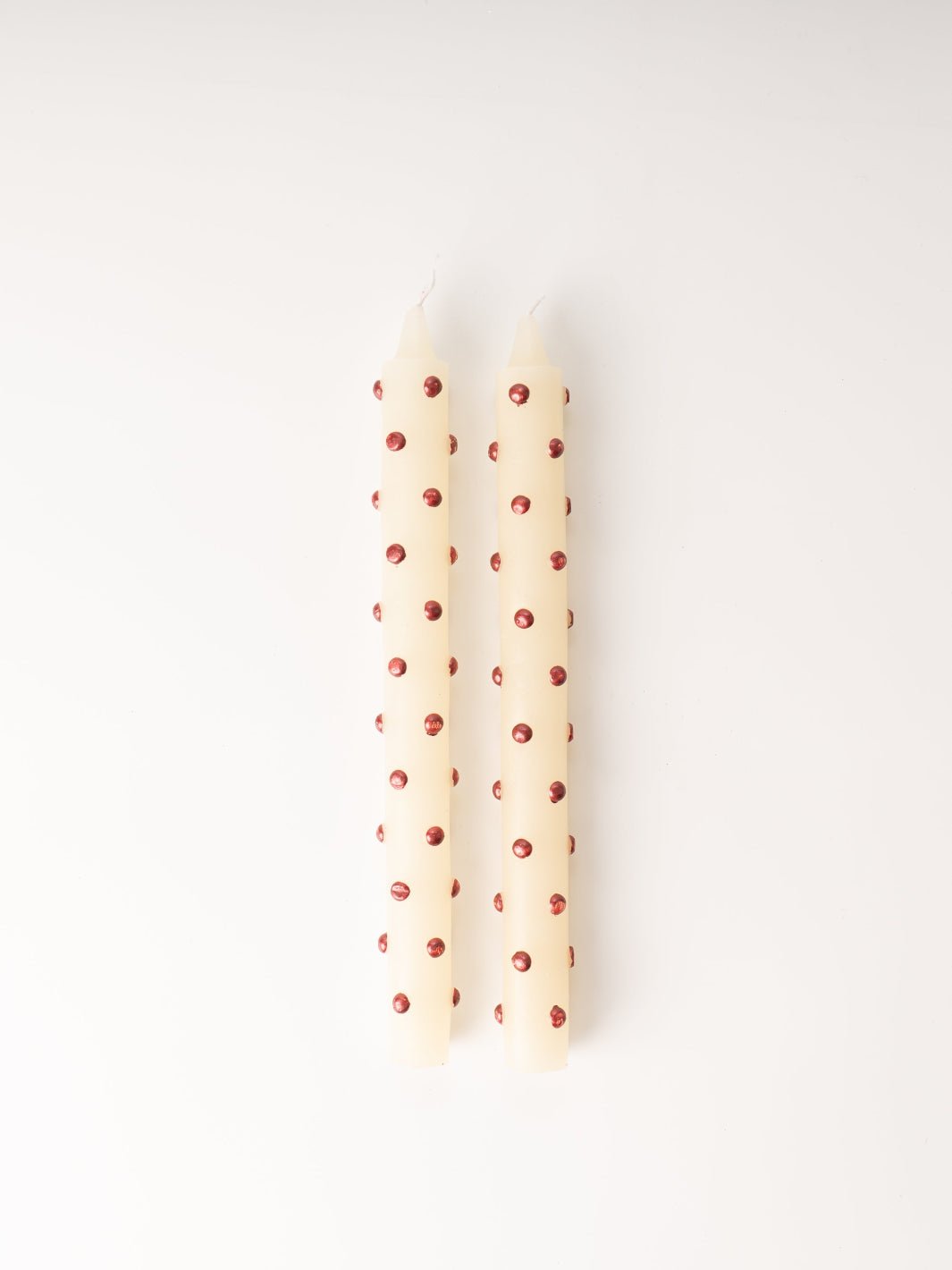 Red Dots Taper Candle - Heyday