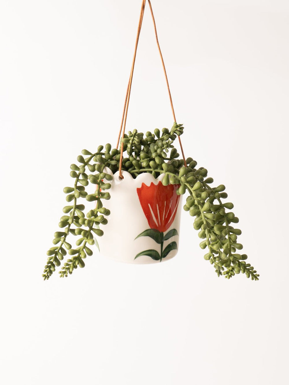 Red Flower Hanging Planter - Heyday