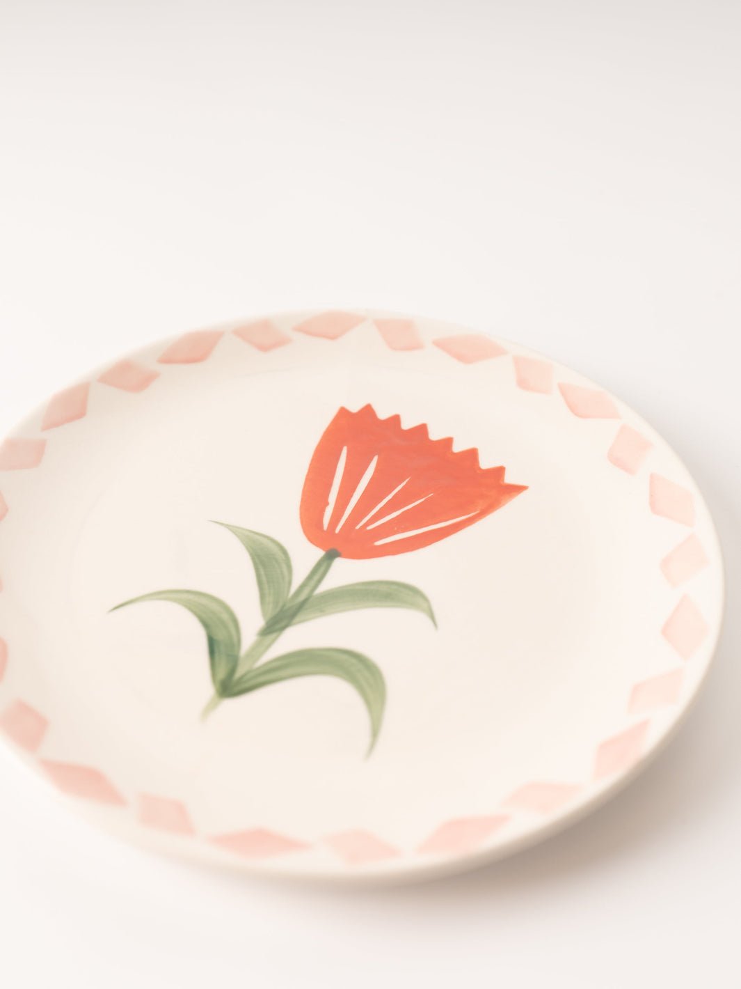 Red Flower Plate - Heyday