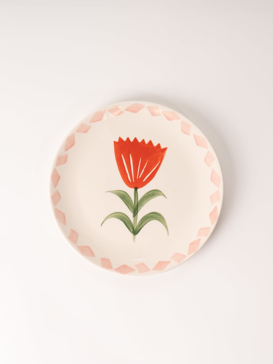 Red Flower Plate - Heyday