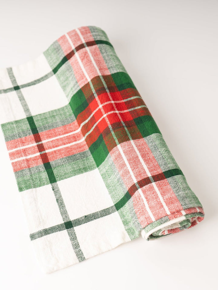 Red + Green Plaid Table Runner - Heyday