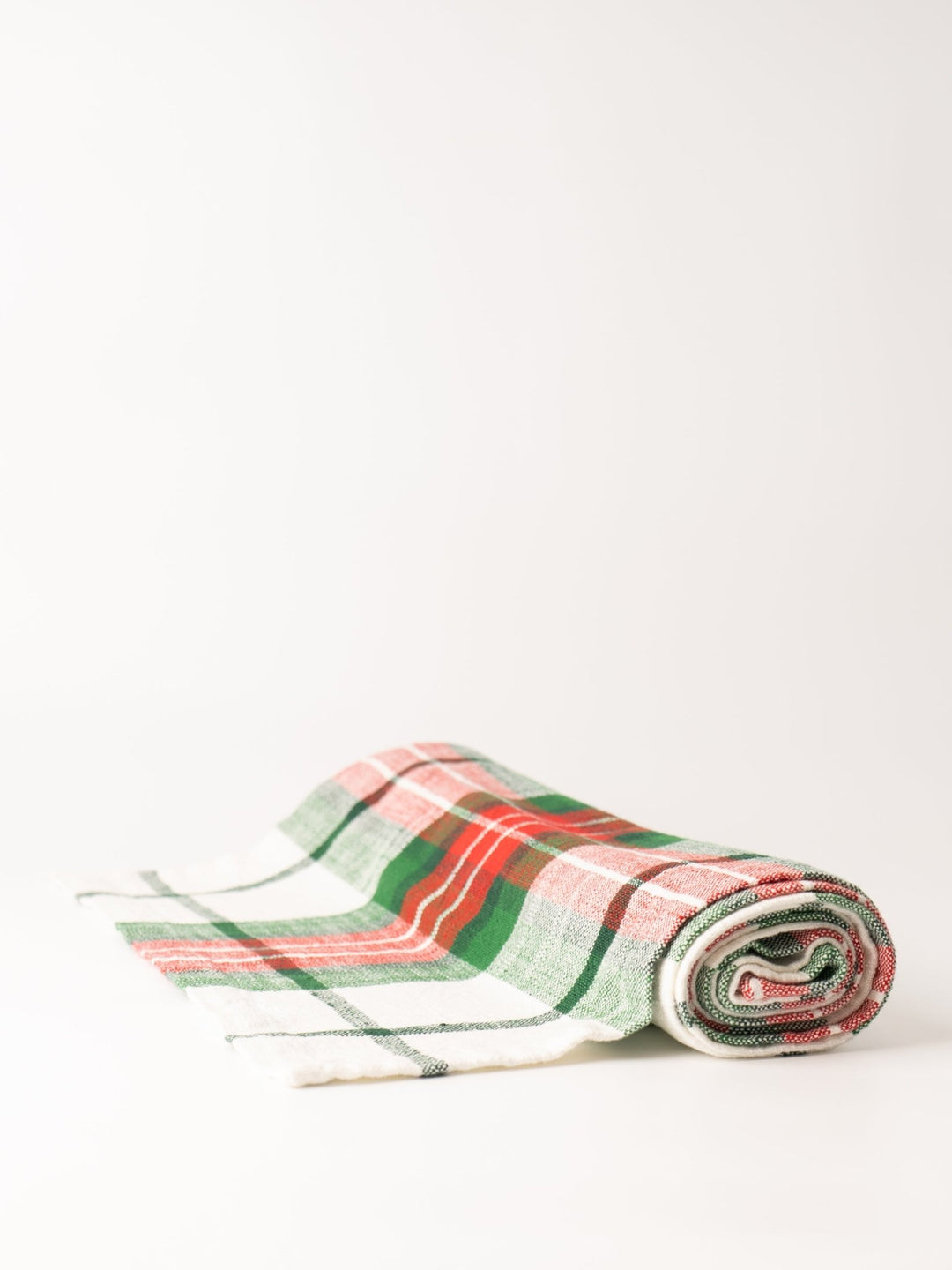 Red + Green Plaid Table Runner - Heyday