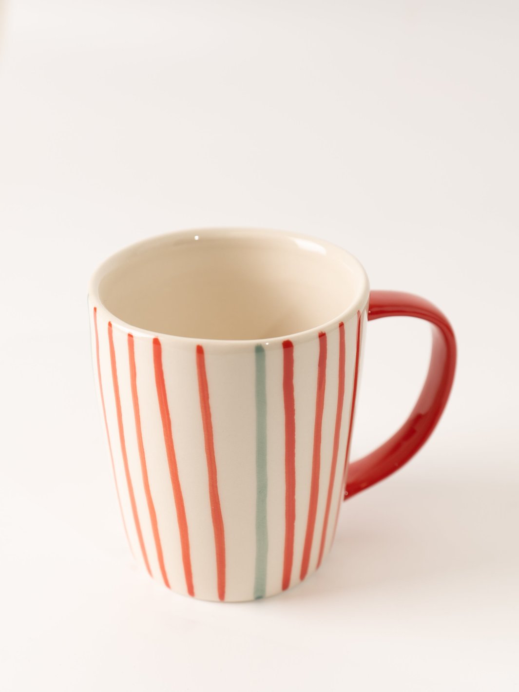 Red Handle Multi Stripe Mug - Heyday