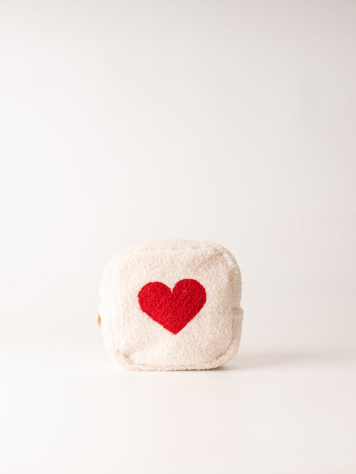 Red Heart Square Teddy Pouch - Heyday
