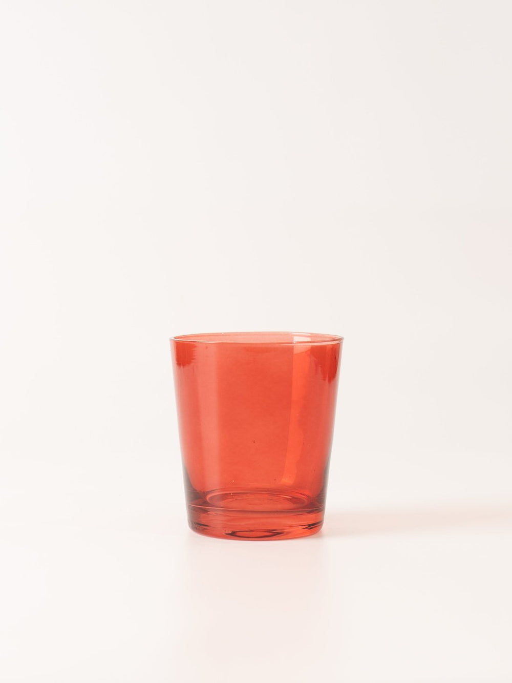 Red Low Ball Glass - Heyday