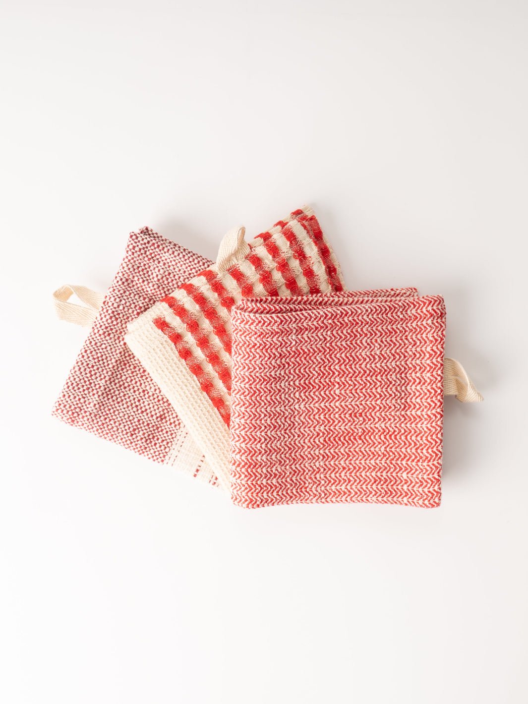 Red + Natural Dishtowel Set - Heyday