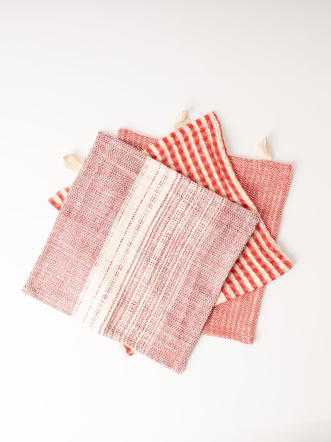 Red + Natural Dishtowel Set - Heyday