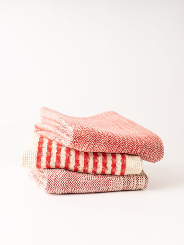Red + Natural Tea Towel Set - Heyday