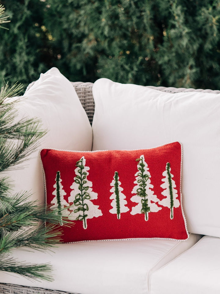 Red Tree Lumbar Pillow - Heyday