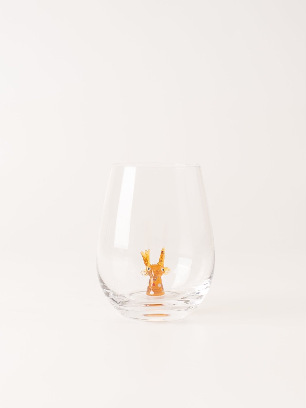 Reindeer Stemless Wine Glass - Heyday