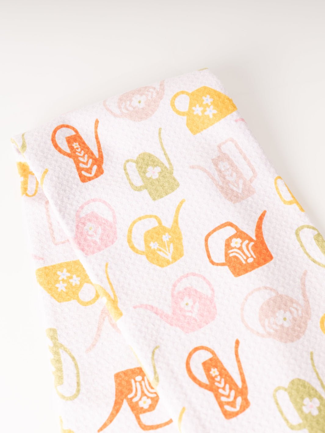 Retro Watering Cans Microfiber Tea Towel - Heyday