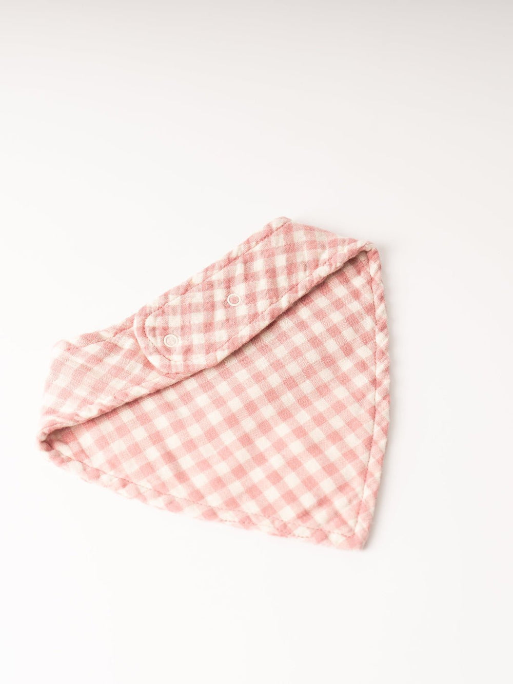 Rosy Gingham Bandana Bib - Heyday