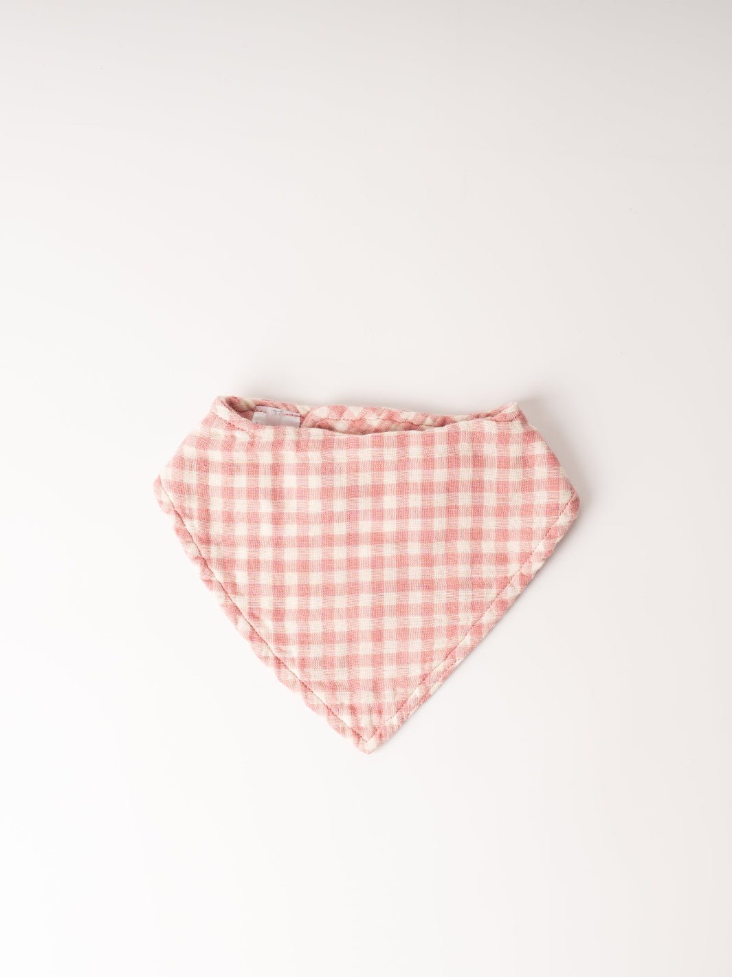 Rosy Gingham Bandana Bib - Heyday