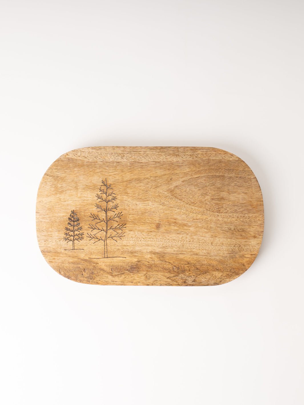 Rounded Pine Trees Serving Board