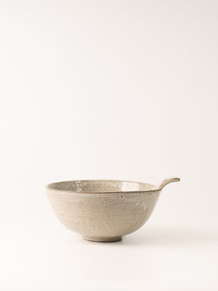 Rustic Cream Bowl with Handle - Heyday