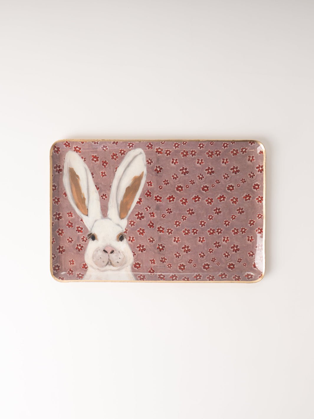Rustic Rabbit Enamel Tray - Heyday