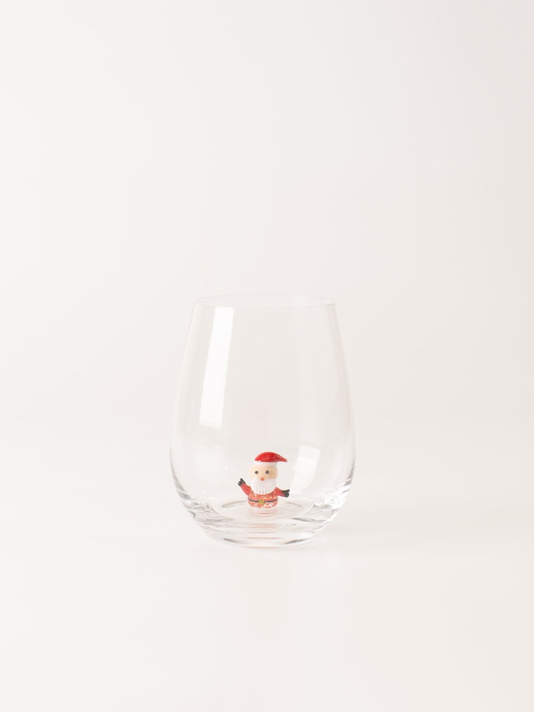 Santa Stemless Wine Glass - Heyday