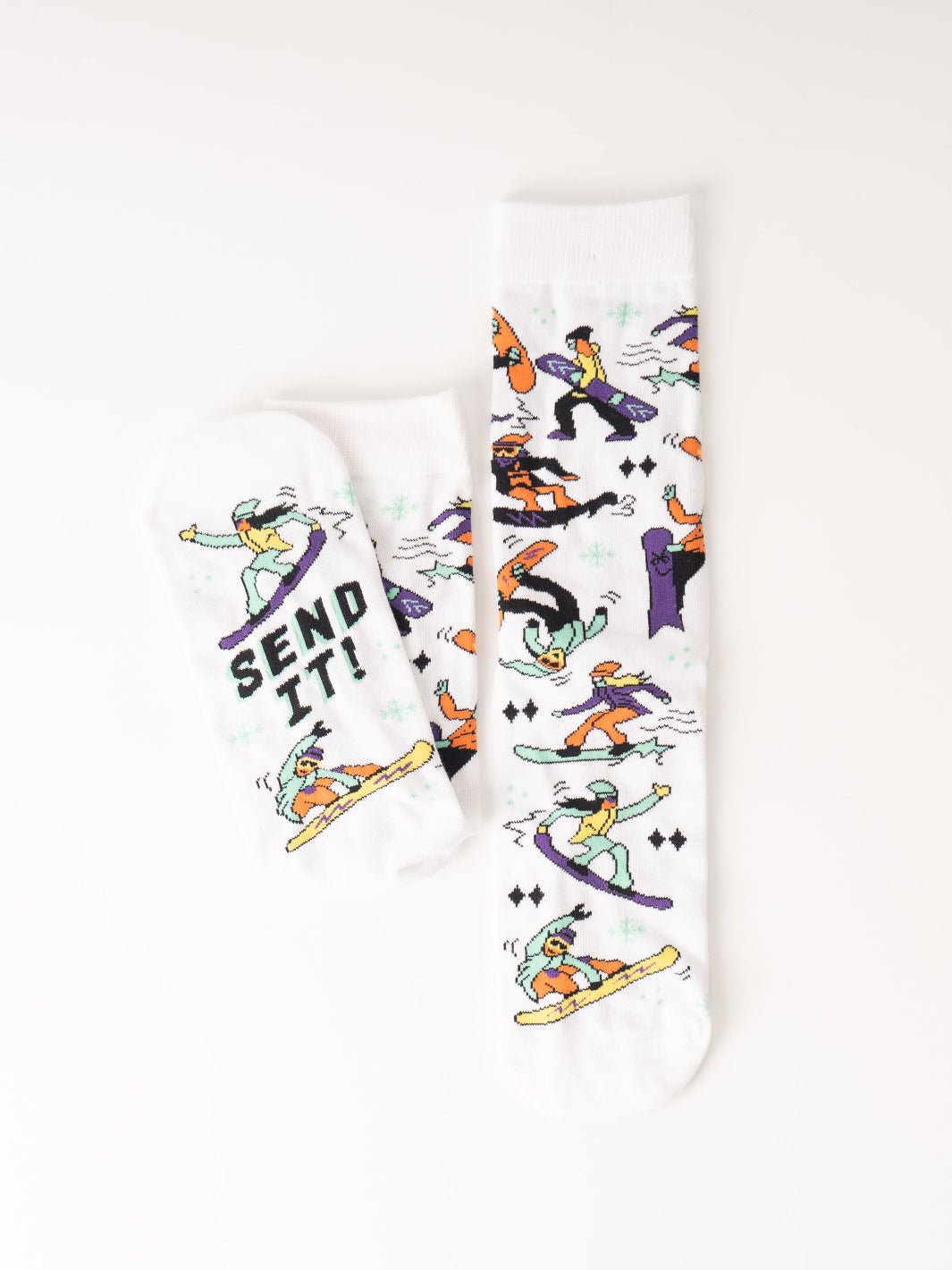 Send It! Snowboard Socks - Heyday