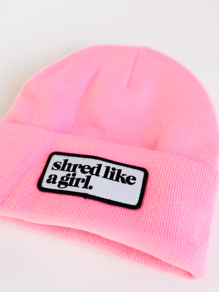 Shred Like a Girl Barbie Merrowed Raised Patch Beanie - Heyday
