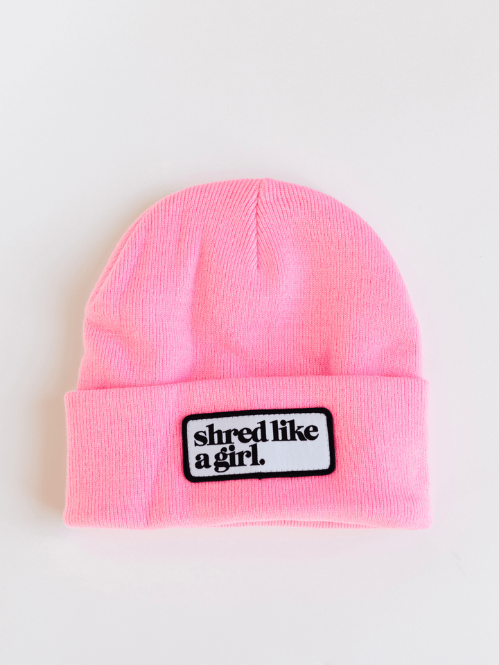 Shred Like a Girl Barbie Merrowed Raised Patch Beanie - Heyday