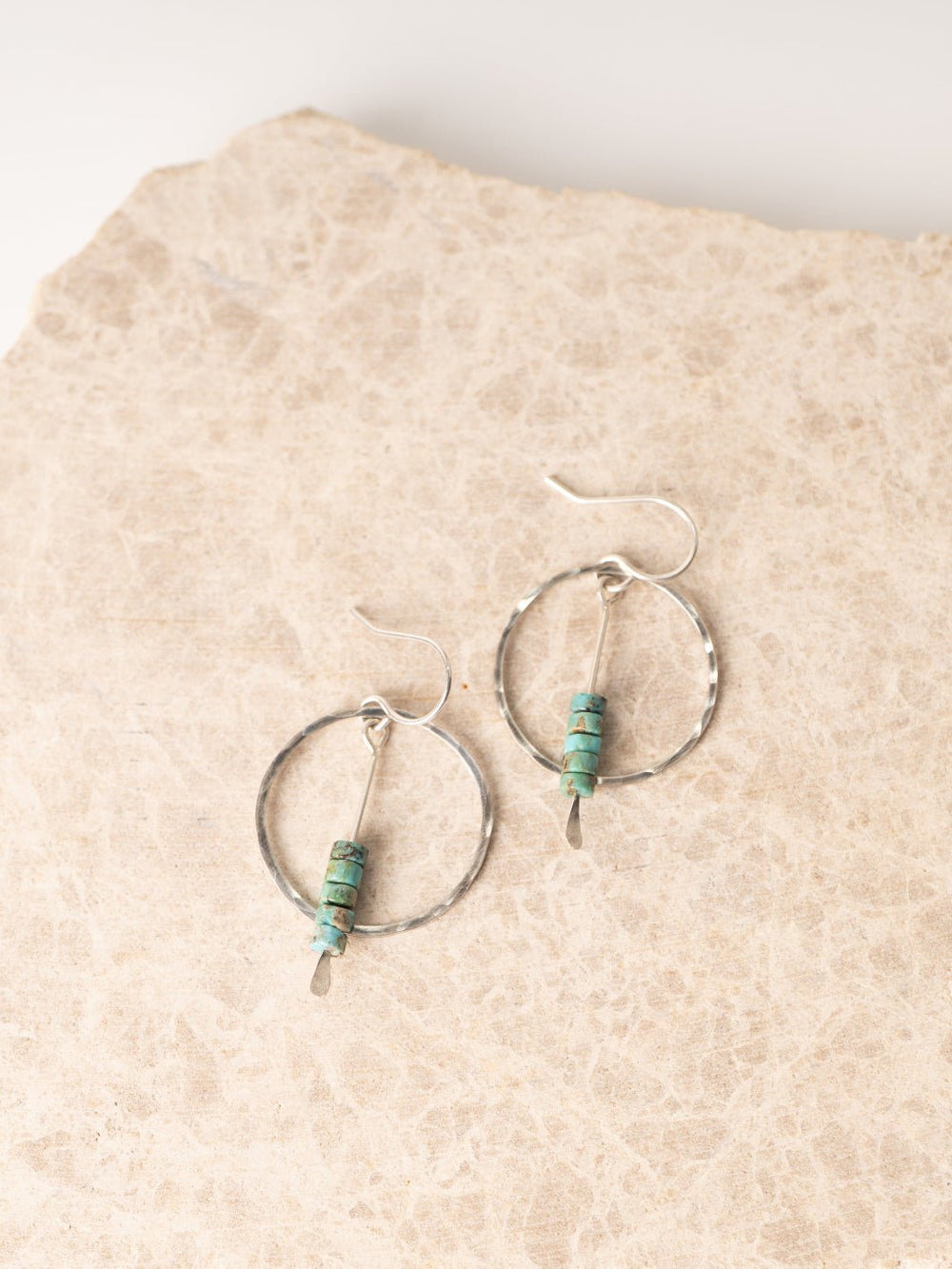 Silver and Turquoise Dress for Success Earrings - Heyday