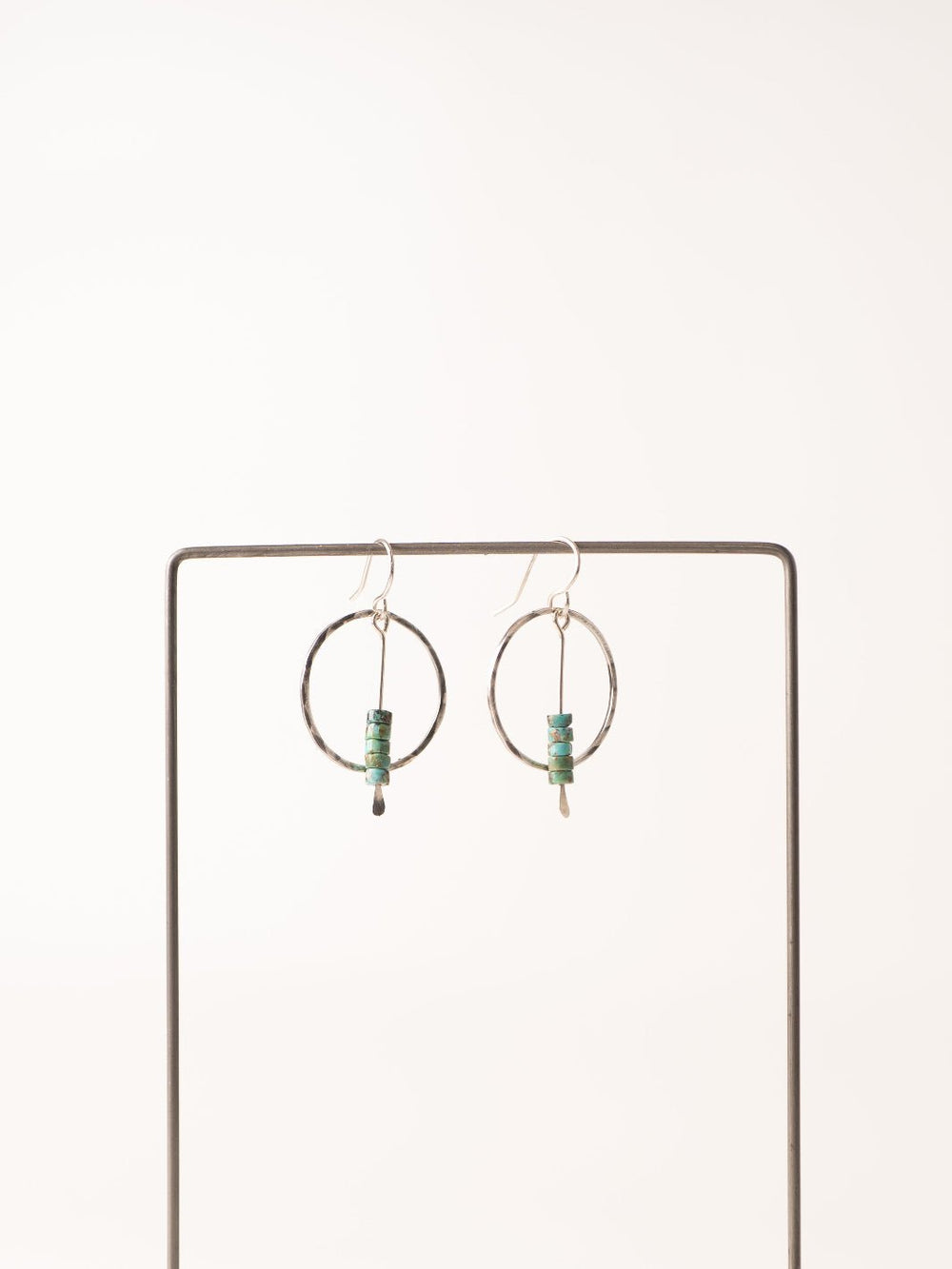 Silver and Turquoise Dress for Success Earrings - Heyday