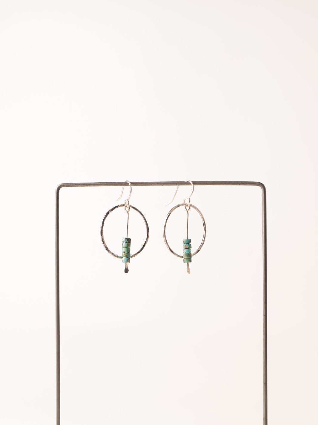 Silver and Turquoise Dress for Success Earrings - Heyday