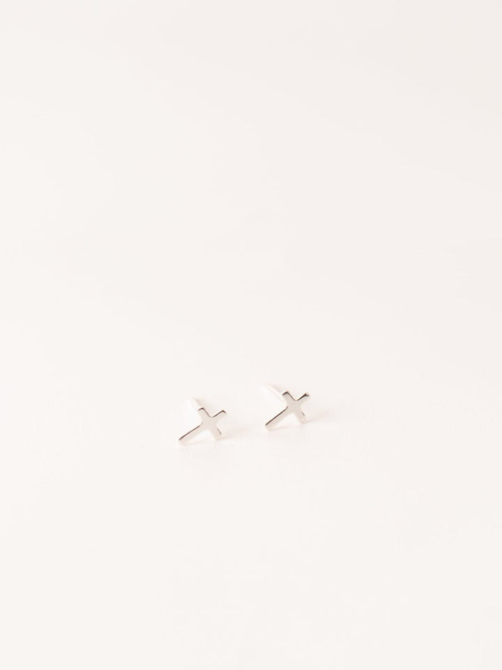 Silver Cross Earrings - Heyday