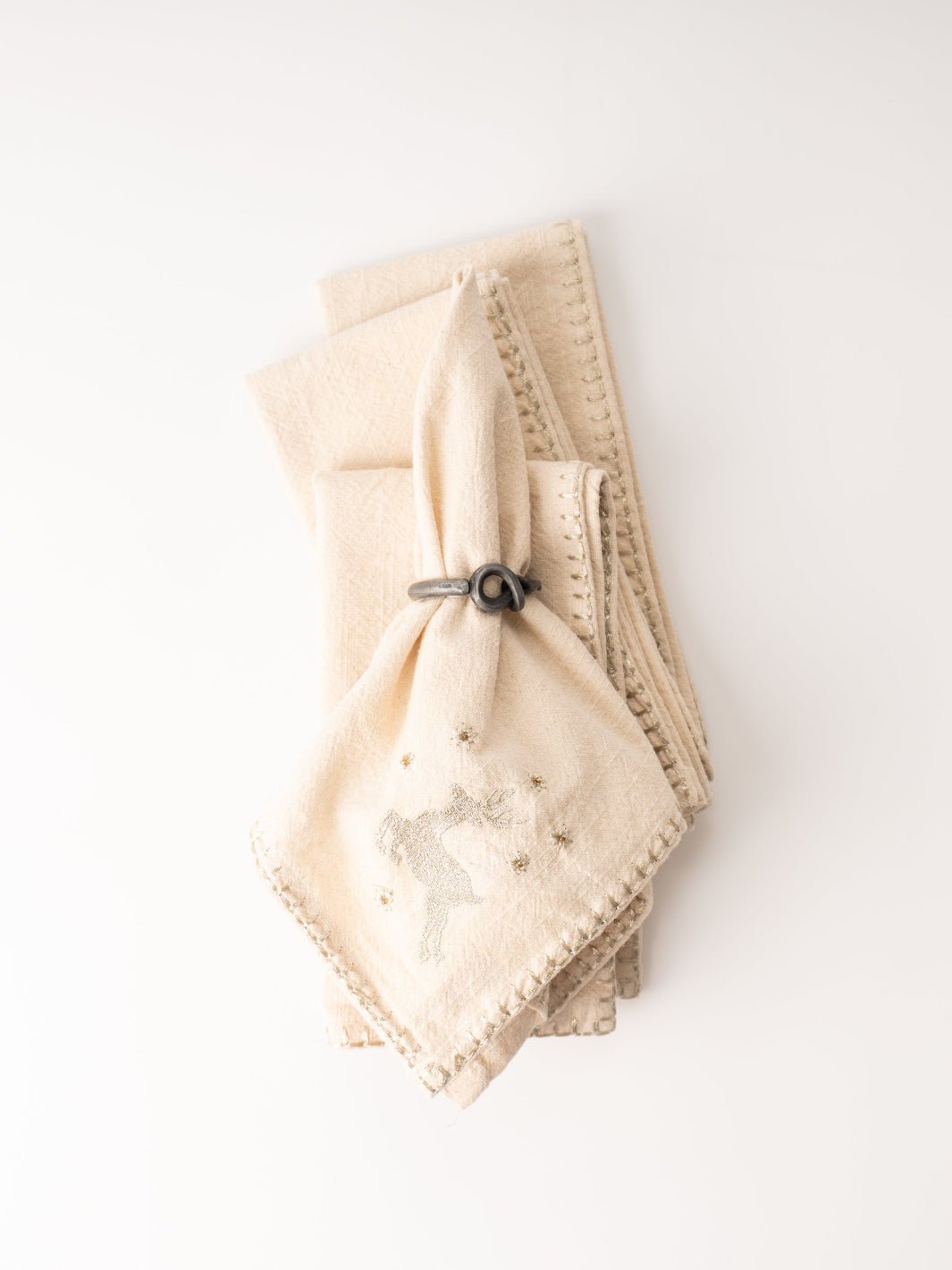 Silver Deer Napkin Set - Heyday