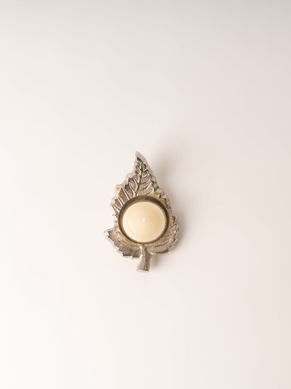 Silver Leaf Tealight Holder - Heyday