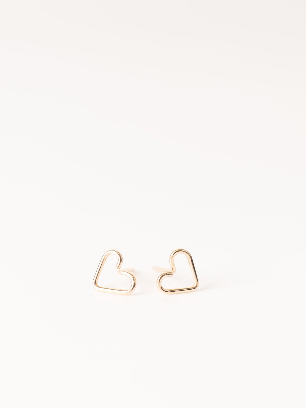 Silver Open Heart Studs - Heyday