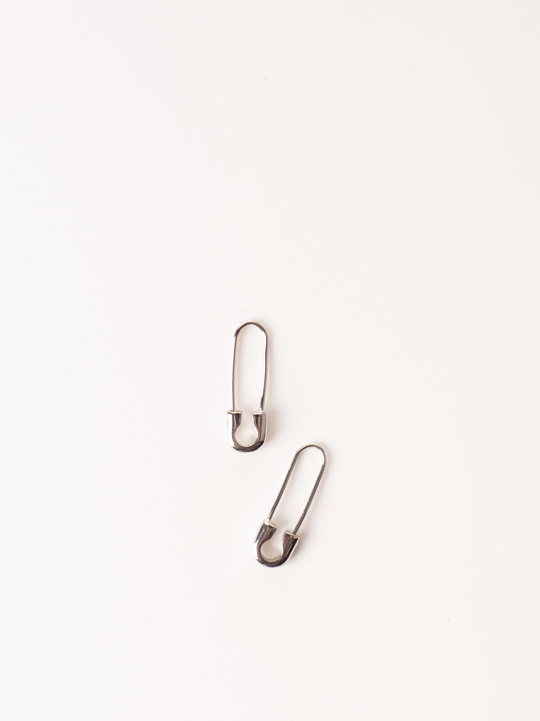 Silver Safety Pin Threader Earrings - Heyday