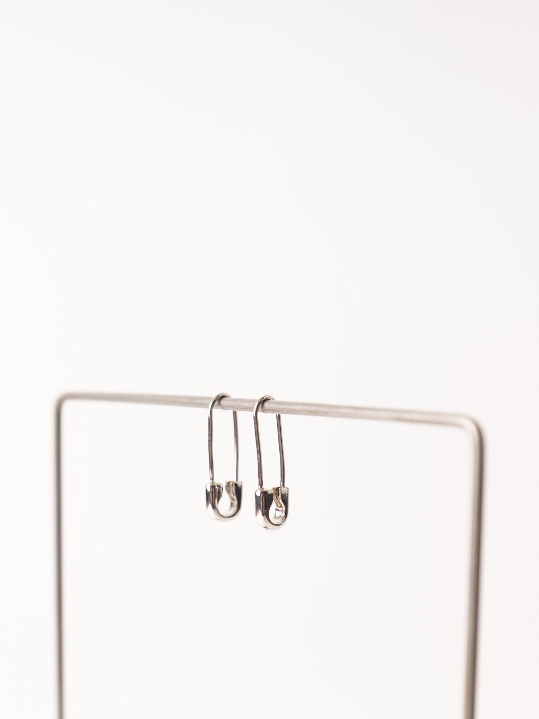 Silver Safety Pin Threader Earrings - Heyday