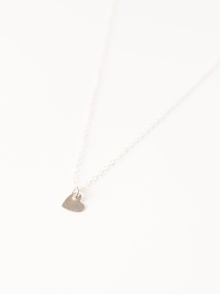 Silver Tiny Heart Necklace - Heyday