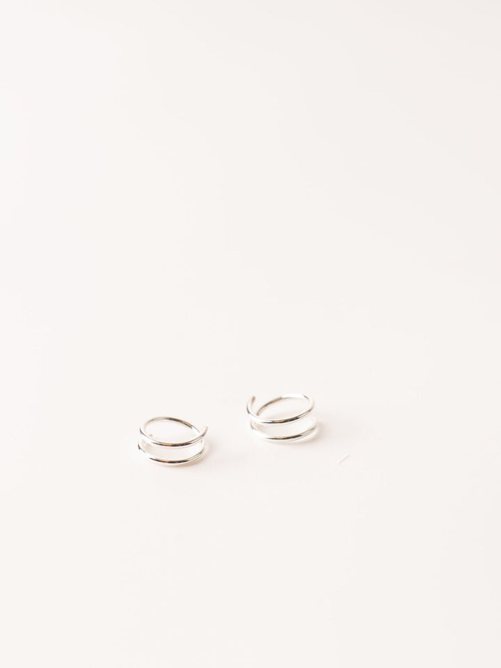 Silver Tiny Twist Earrings - Heyday