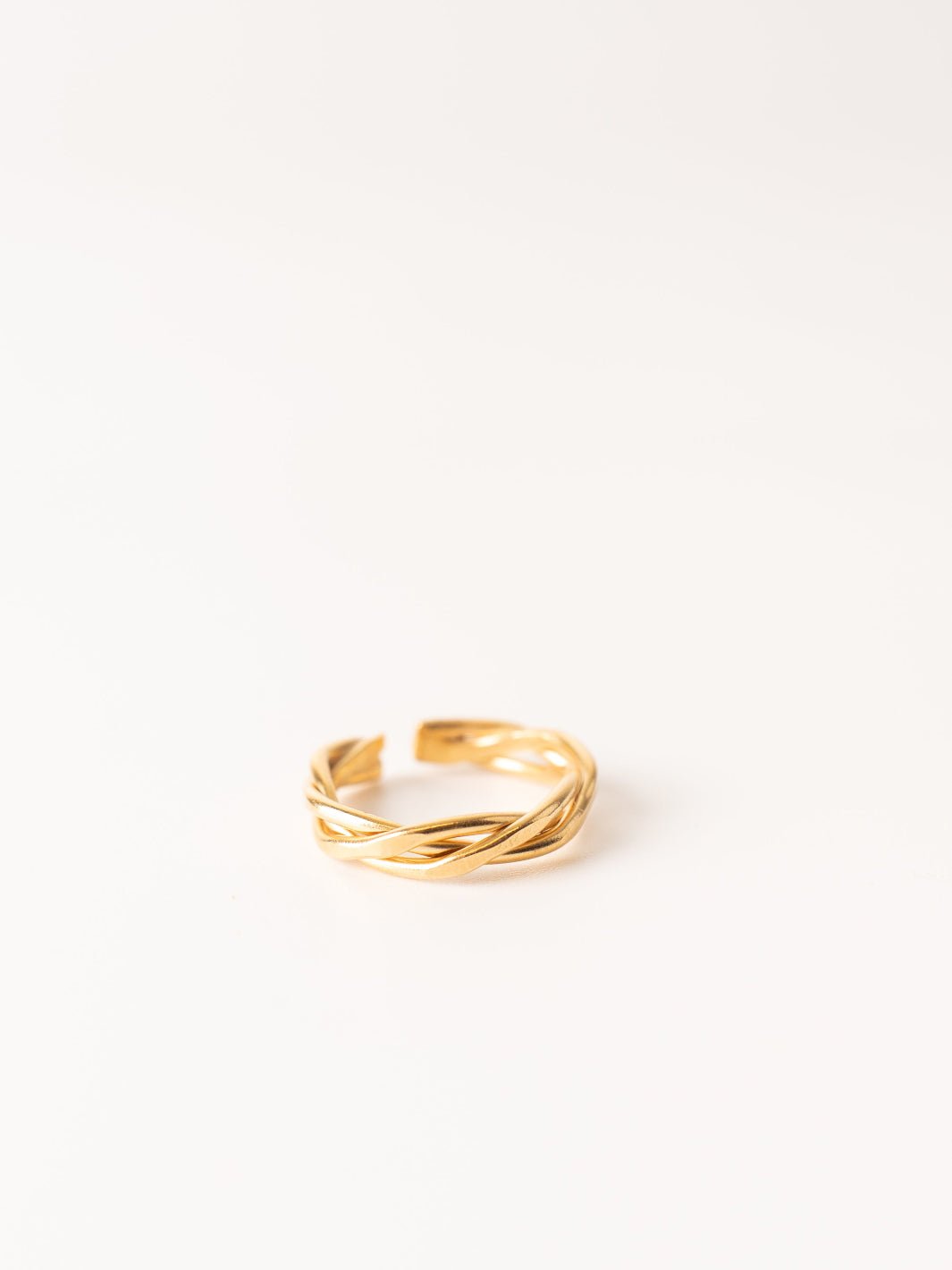 Sinnet Braided Gold Adjustable Ring - Heyday