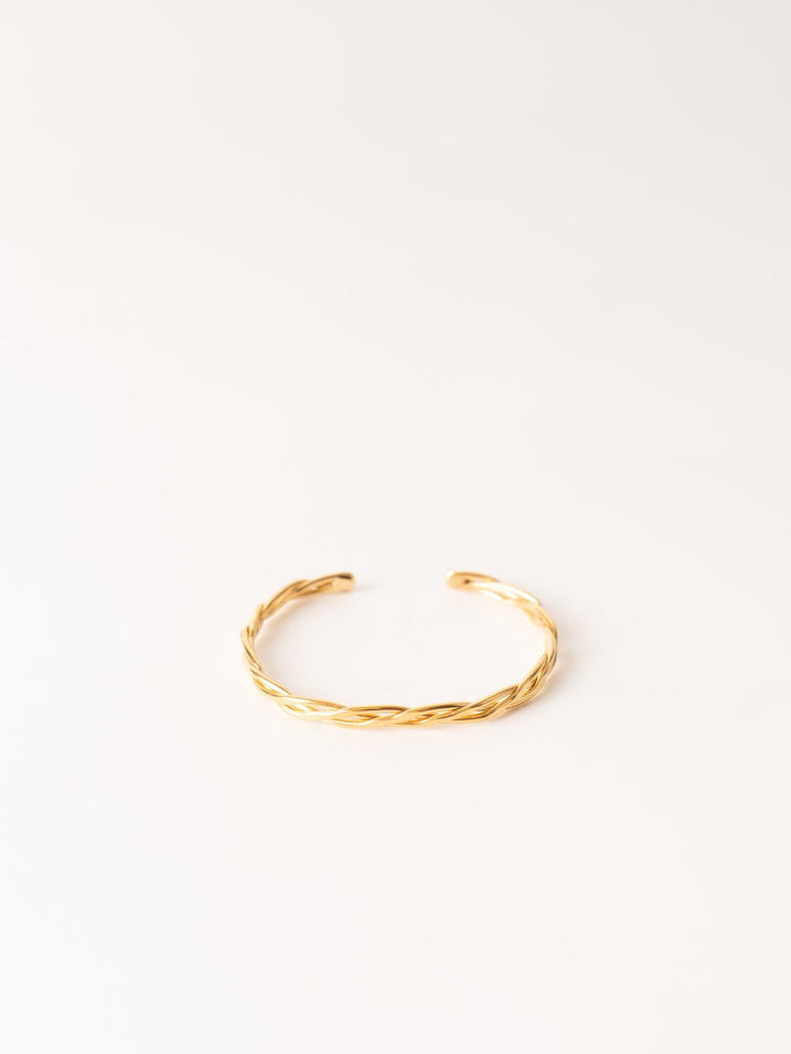 Sinnet Braided Gold Cuff Bracelet - Heyday