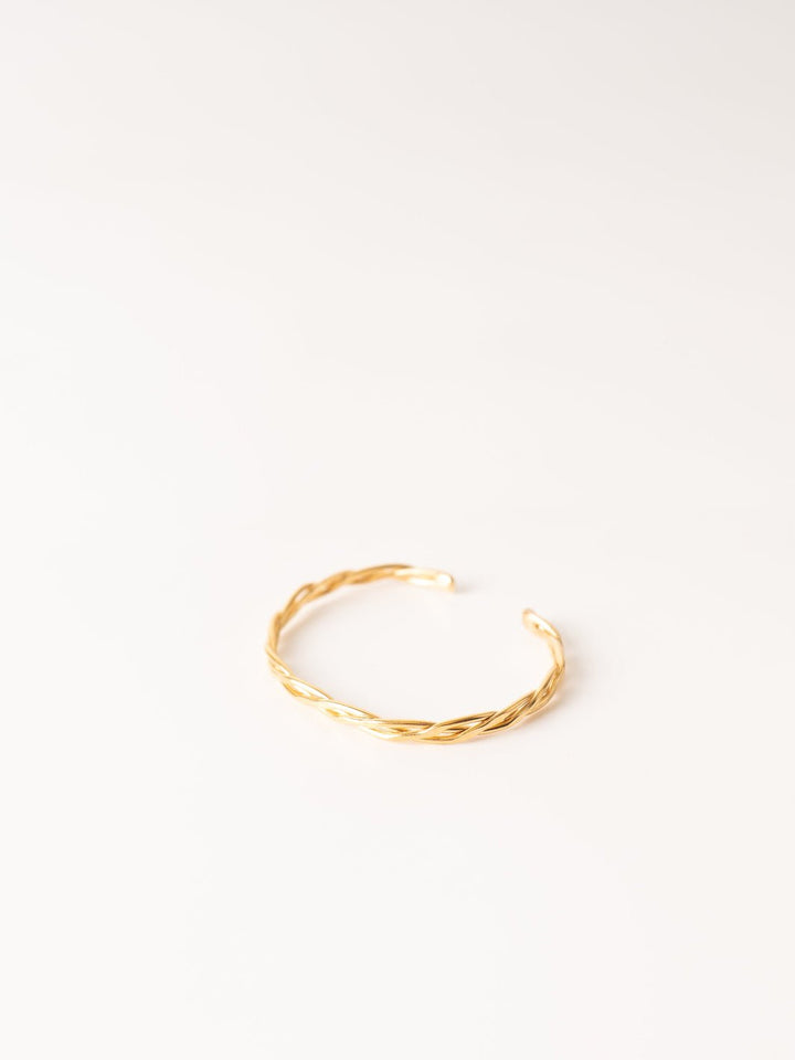 Sinnet Braided Gold Cuff Bracelet - Heyday