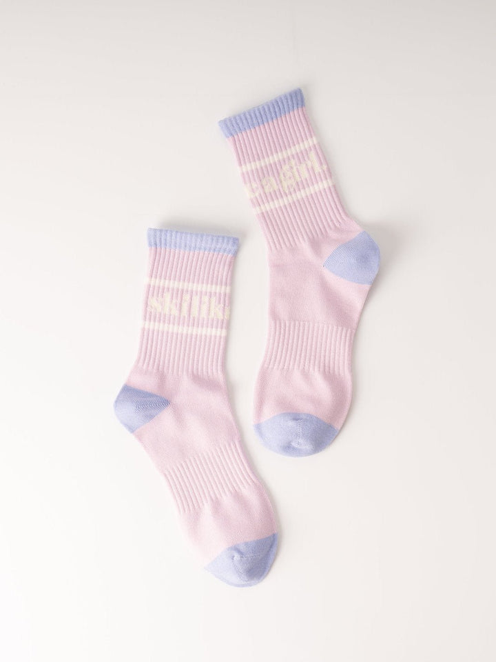 Ski Like a Girl Adult Lilac Socks - Heyday