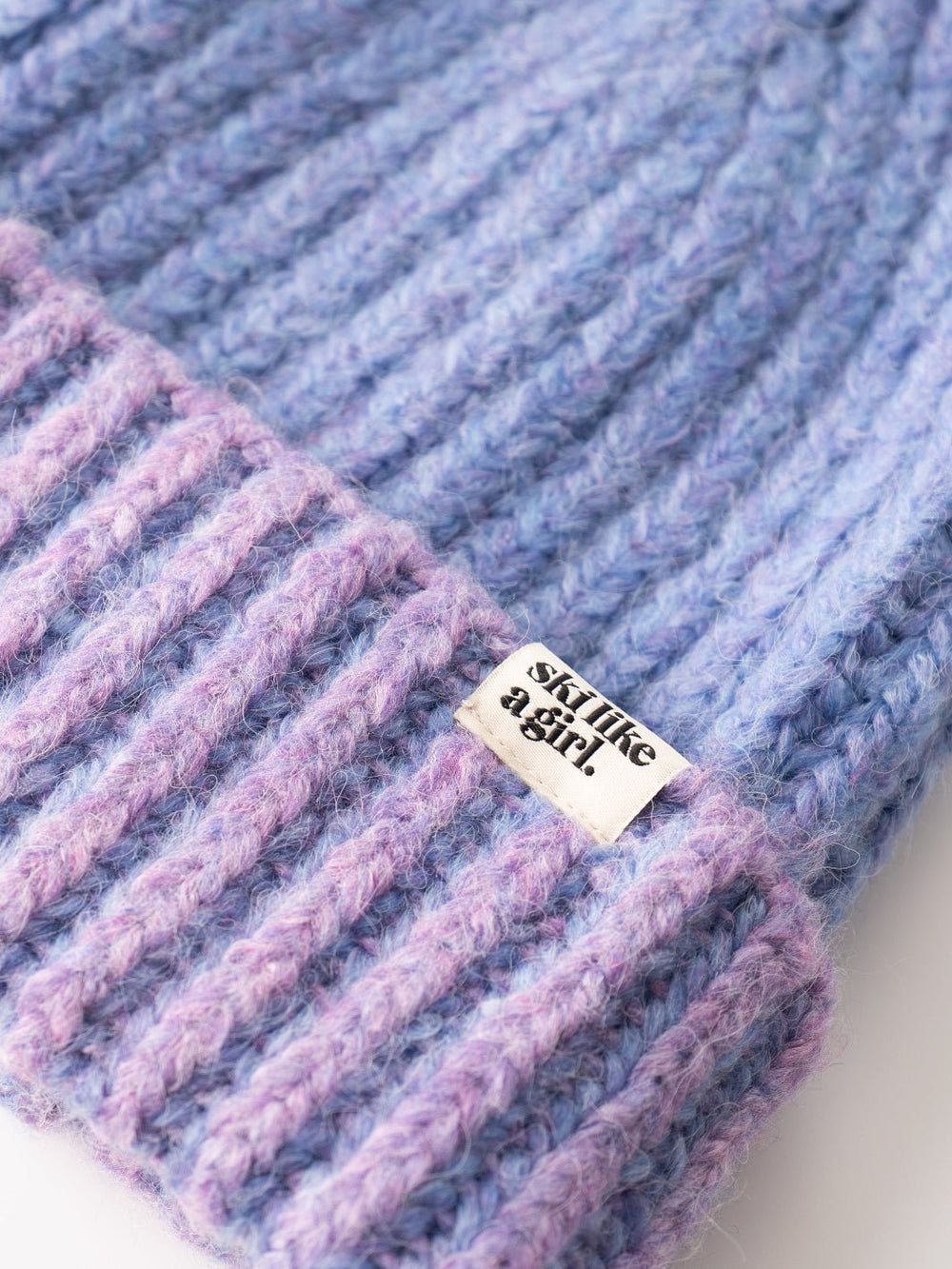 Ski Like a Girl Apres Purple Frost Beanie - Heyday