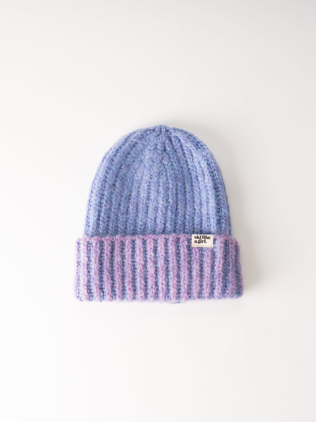 Ski Like a Girl Apres Purple Frost Beanie - Heyday