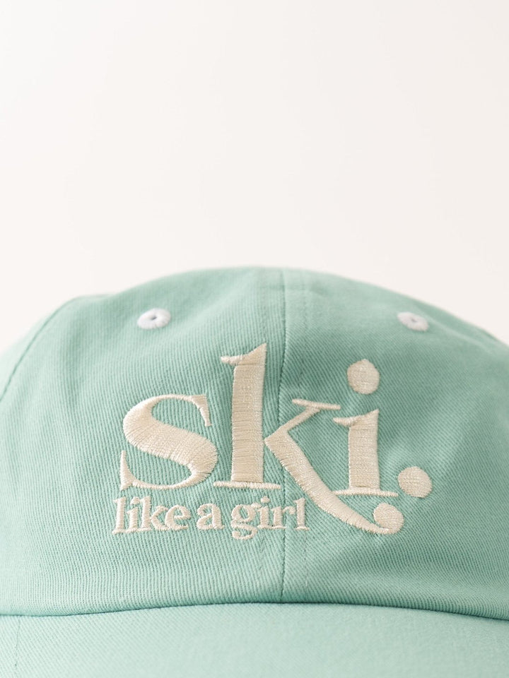 Ski Like A Girl Aqua Dad Hat - Heyday