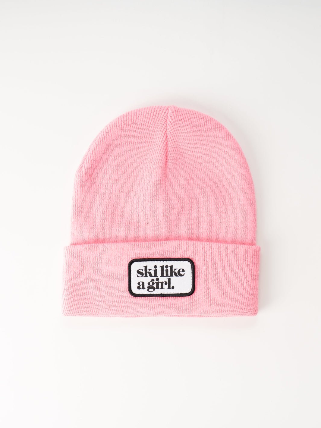 Ski Like a Girl Barbie Merrowed Raised Patch Beanie - Heyday