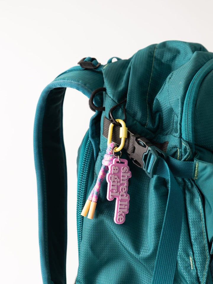 Ski Like a Girl Barbie SHRED Bag Charm - Heyday