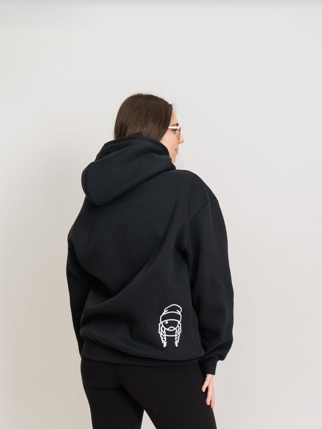Ski Like A Girl Black Classic Hoodie - Heyday