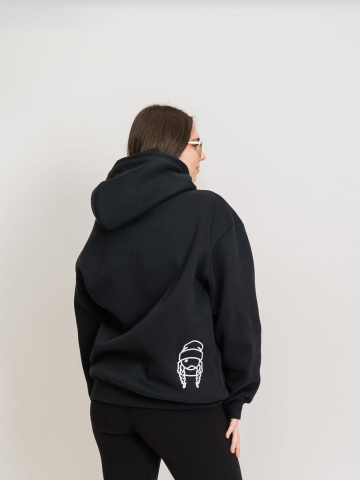 Ski Like A Girl Black Classic Hoodie - Heyday