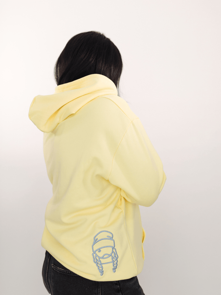 Ski Like A Girl Classic Yellow Hoodie - Heyday