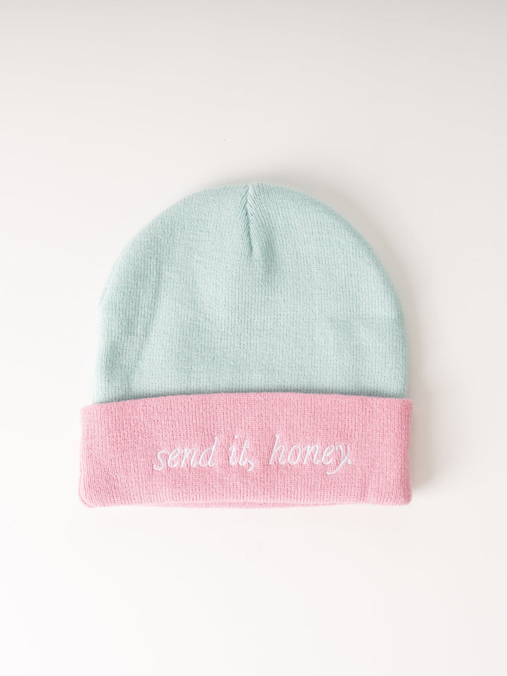 Ski Like a Girl Cotton Candy Honey Beanie - Heyday