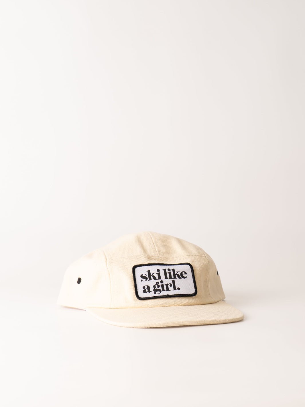Ski Like a Girl Cream Camp Hat - Heyday